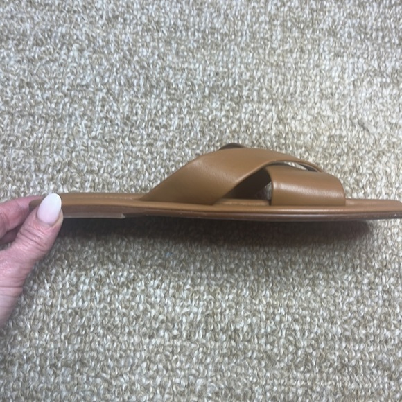 JSlides YURI Leather Sandals, Tan Leather - Picture 5 of 9